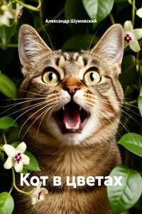 Кот в цветах
